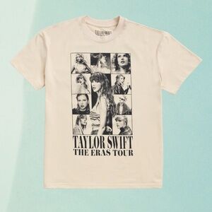 Taylor Swift The Eras Tour Through LA Beige T-Shirt 4XL NEW